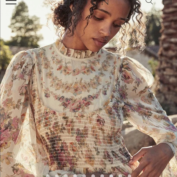 Dôen Doen NWT Tiarella floral dress small - Picture 3 of 14